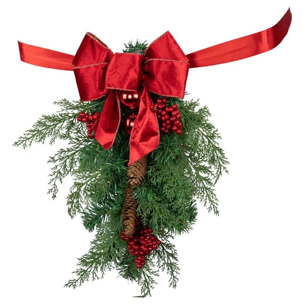 Northlight Seasonal Christmas Chair Back Swags - Set of 2