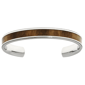 Mens Lynx Stainless Steel Camouflage Cuff Bangle Bracelet - image 1