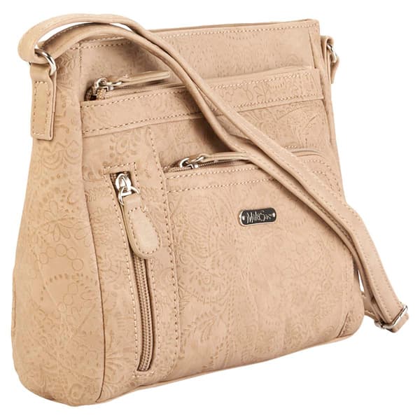 MultiSac Summerville Stiched Floral East/West Crossbody