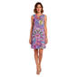 Petite MSK Sleeveless Abstract 3 O-Ring Shift Dress - image 1