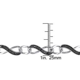 Radiant Rainbow™ 1/4kt. Black Diamond Infinity Bracelet