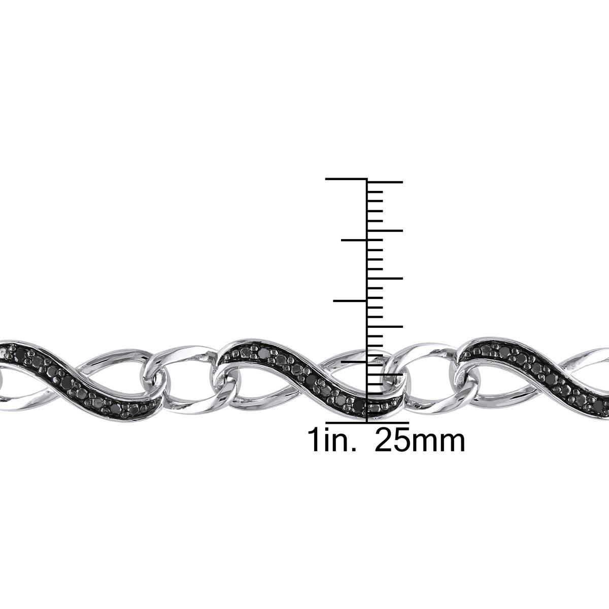 Radiant Rainbow™ 1/4kt. Black Diamond Infinity Bracelet