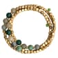 Ashley Cooper(tm) Cream/Green Swirl Coil Bracelet - image 1