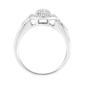 Haus of Brilliance 1/3ctw. Pave Set Diamond Halo Cocktail Ring - image 3