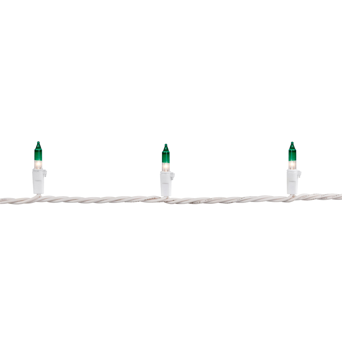 Northlight 10ft. Clear with Green Tip Mini Christmas Light Set