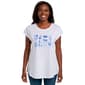 Womens Erika Dolman Sleeve Round Neck Coastal Tee - image 1