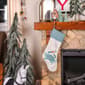 National Tree 20in. Crab Embroidered Knit White Stocking - image 2