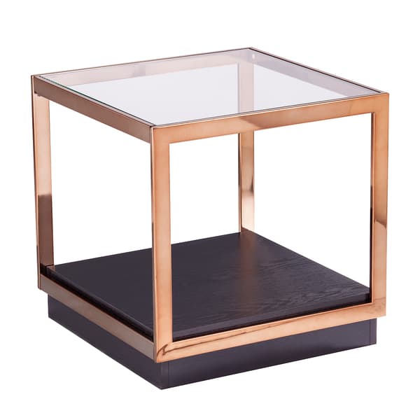 Southern Enterprises Lexina Glass End Table