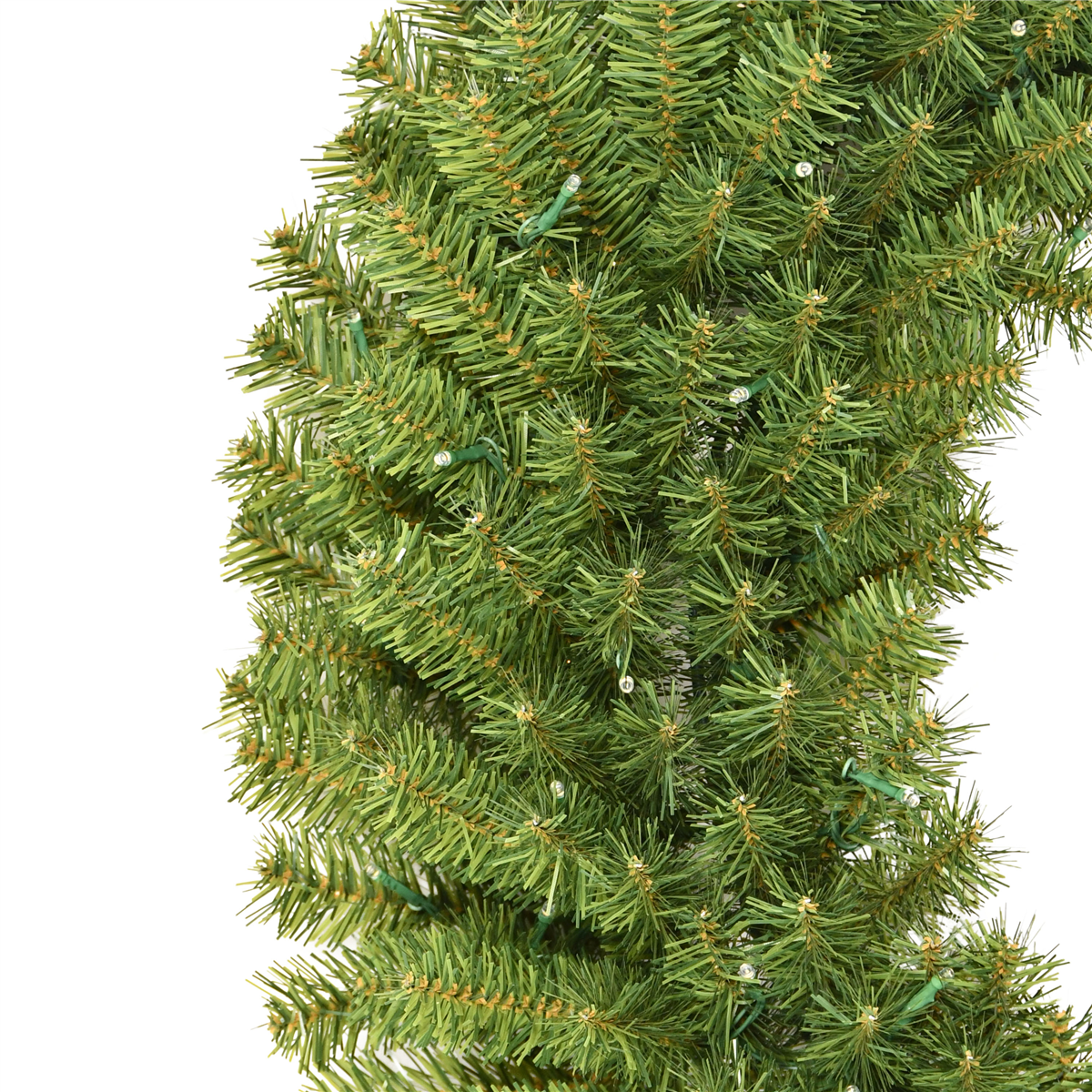 Puleo International 36in. Pre-Lit Warm White Utah Spruce Wreath