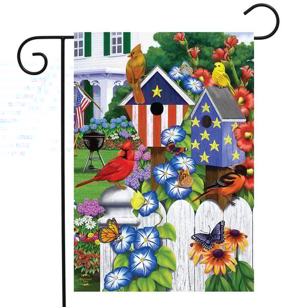American Garden Birds Summer Garden Flag - image 