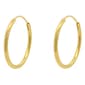 Marsala 14kt. Gold Plated Sterling Silver Hoop Earrings - image 1