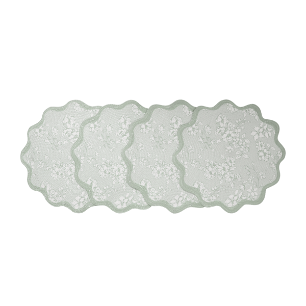 Avanti Provence Woven Braided Round Placemats - Set of 4