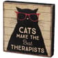 Primitives By Kathy Block Sign - Cat Therapist - image 1