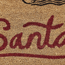Hallmark Holiday Santa Letter Multicolor Outdoor Coir Doormat
