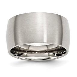 Mens Gentlemen's Classics(tm) Stainless Steel Brushed Wedding Band
