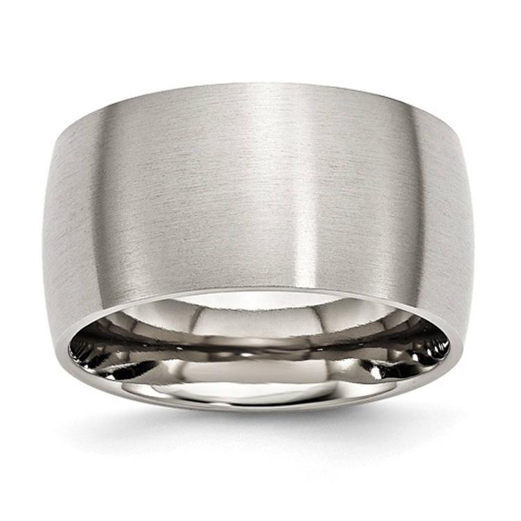 Mens Gentlemen's Classics(tm) Stainless Steel Brushed Wedding Band