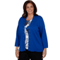 Plus Size Alfred Dunner Dinner Theater Geo Two in One Blouse - image 3