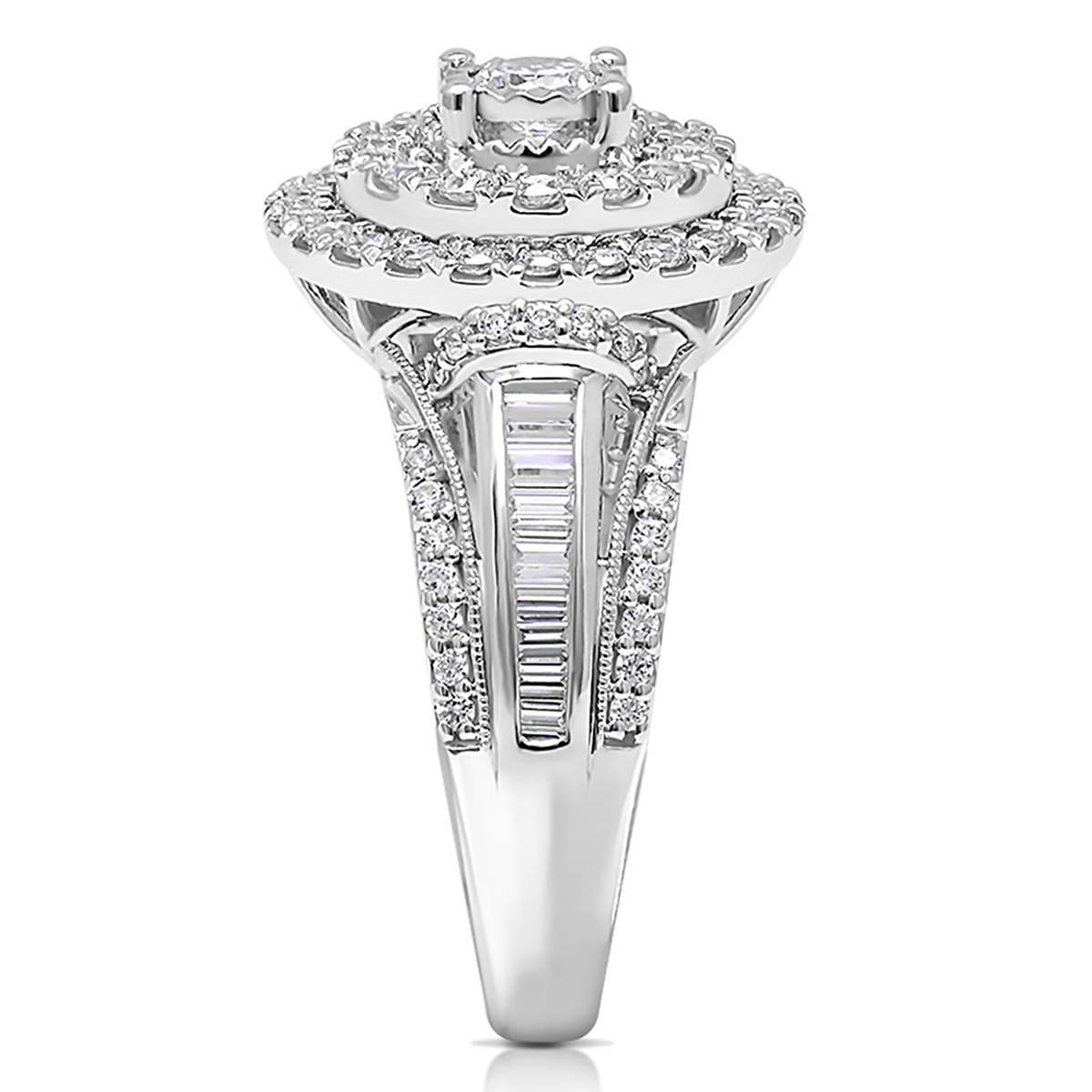 Diamond Classics™ White Gold 1ctw. Halo Bridal Ring