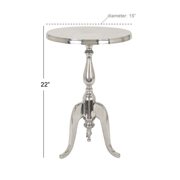 9th & Pike&#174; Aluminum Antique Inspired Accent Table