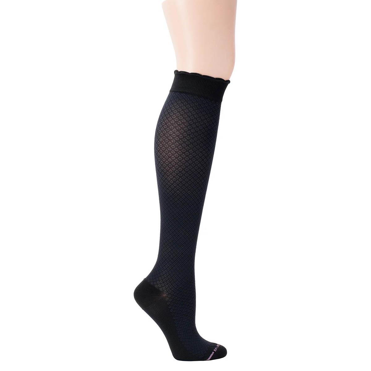Womens Dr. Motion Compression Neat Plaiting Knee High Socks