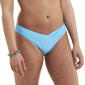 Juniors California Sunshine Solid V-Front Bikini Swim Bottoms - image 1
