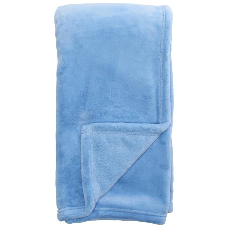 DK Baby Blue Milky Flannel Blanket