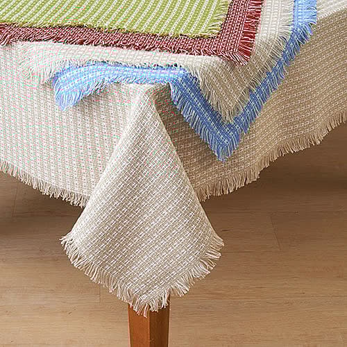 Homespun Woven Tablecloth
