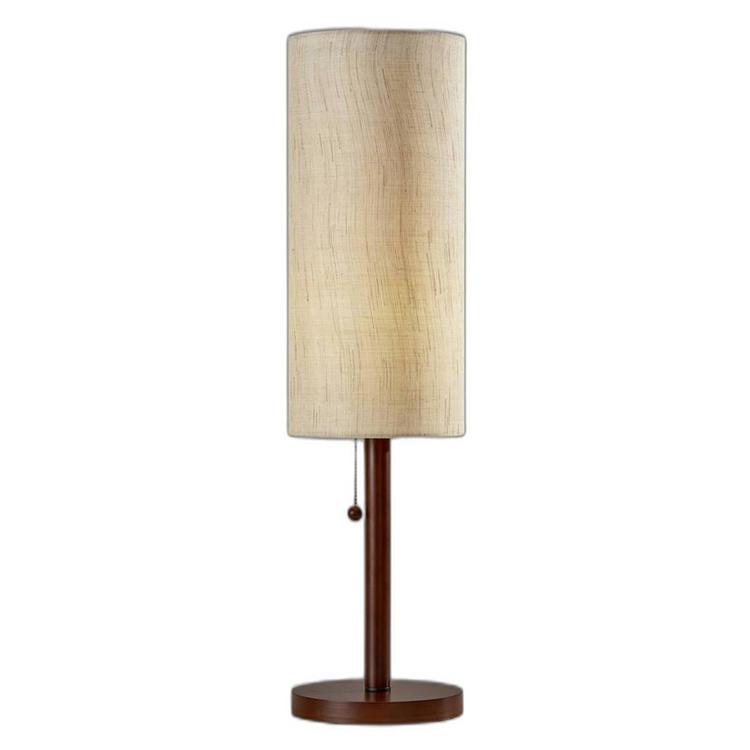9th & Pike(R) 31in. Beige Shade Wood Standard Table Lamp