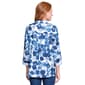 Womens Ali Miles 3/4 Roll Tab Sleeve Abstract Dot Blouse - image 2