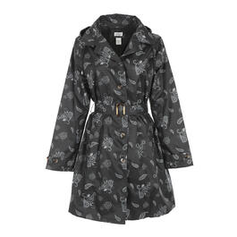 Womens Capelli Floral Paisley Mid Length Trench Coat
