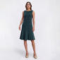 Womens Vivid Aura Sleeveless Chenille Ruffle Hem Shift Dress - image 1