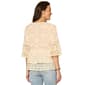 Womens Democracy 3/4 Bell Sleeve Embroidered Peplum Blouse - image 3