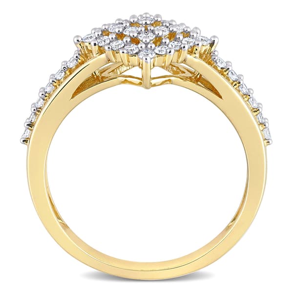 Diamond Classics™ 14kt. Gold 1/2ctw. Diamond Cluster Ring