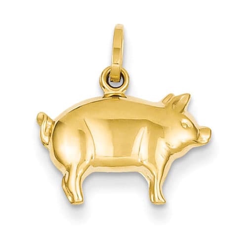Gold Classics&#40;tm&#41; 14kt. Gold Pig Charm - image 