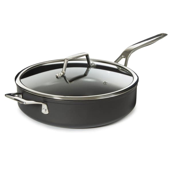 BergHOFF Essentials Hard Anodized 11in. Deep Skillet w/ Glass Lid - image 
