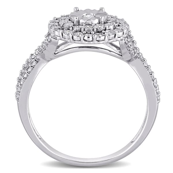 Diamond Classics™ 10kt. White Gold 1/3ctw. Diamond Infinity Ring