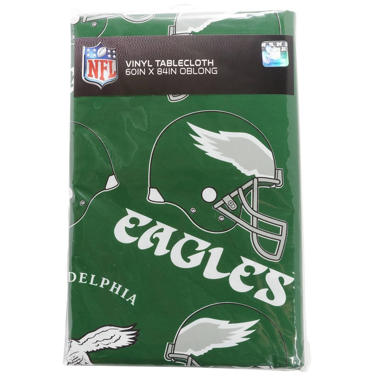 Eagles Vinyl Flock Back Tablecloth