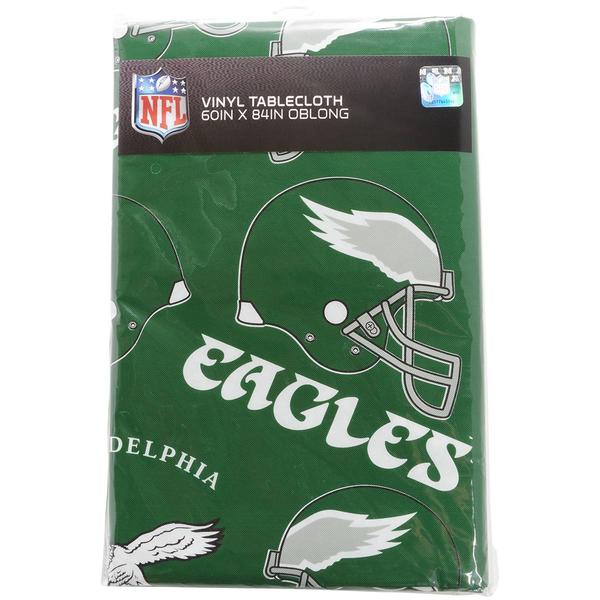 Eagles Vinyl Flock Back Tablecloth - image 
