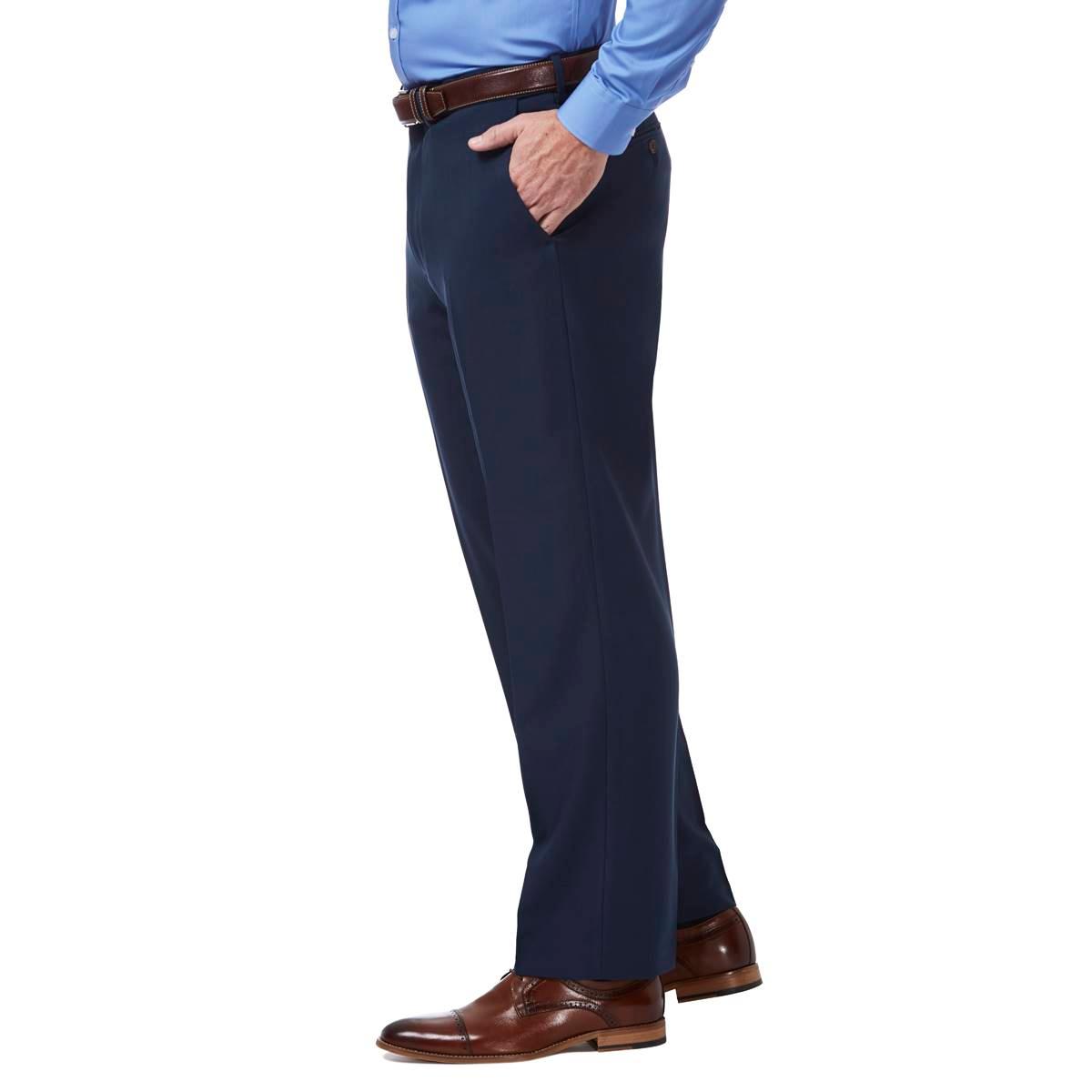 Mens Haggar® Premium Comfort Classic Fit Flat Front Dress Pant
