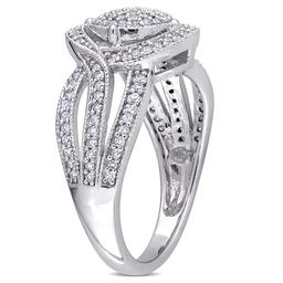 Diamond Classics™ 10kt. White Gold 1/2ctw. Diamond Swirl Ring