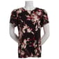 Petite Anne Klein Short Tulip Sleeve Allover Floral Blouse - image 1