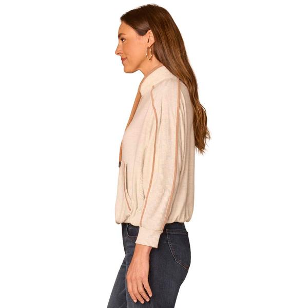 Womens Democracy Long Sleeve Bubble Hem Sweatshirt