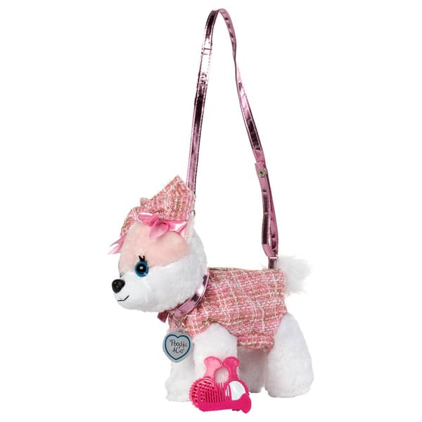 Girls Poochie & Co. Pomeranian Lurex Tweed Boucle Plush Purse - image 