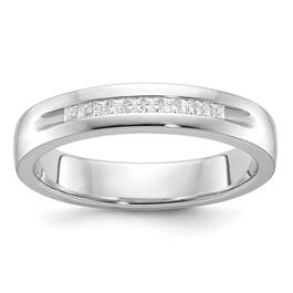 Mens Gentlemens Classics(tm) 14kt. White Gold Princess Diamond Ring