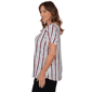 Plus Size Emaline Sapphire Serenade II Stripe Rope Blouse - image 4