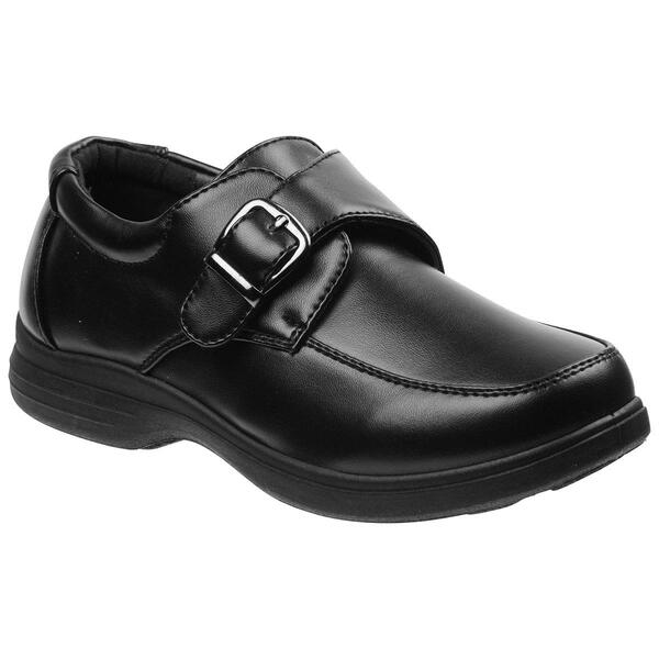 Little Boy Josmo Slip-On Comfort School Oxfords w/ Buckle Detail - image 
