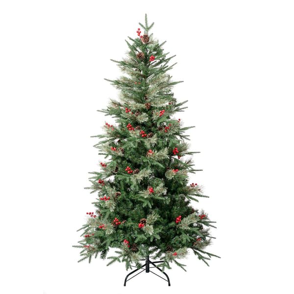 National Tree 6ft. Feel-Real&#40;R&#41; Virginia Pine Mixed Christmas Tree