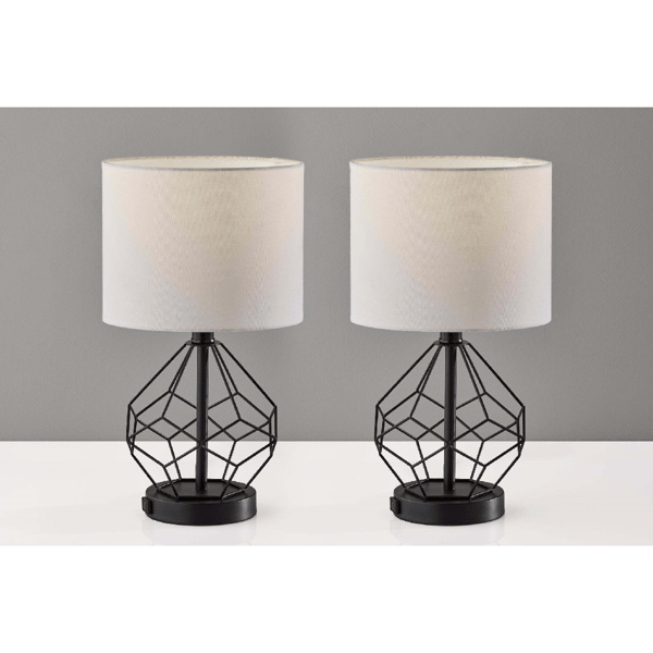 Simplee Adesso Chiara 2pc. Table Lamp Bonus Pack