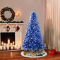 Puleo International Pre-Lit 6.5ft. Blue Christmas Tree - image 2