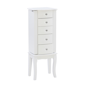 Linon Home Decor Jasmine White Jewelry Armoire - image 1